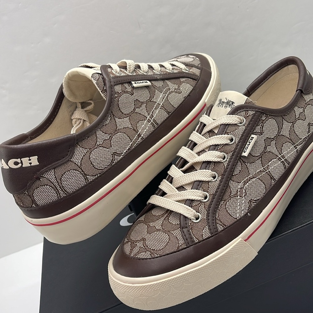 Coach Men's CITYSOLE PLATFORM Sneakers 
OAK/SADDLE
C5931 QGB 10011275JAX - Picture 10 of 16
